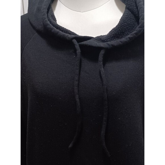 Eddie Bauer Women's Black Knit Relaxed Fit Pullover Hoodie Size Large - Picture 4 of 8